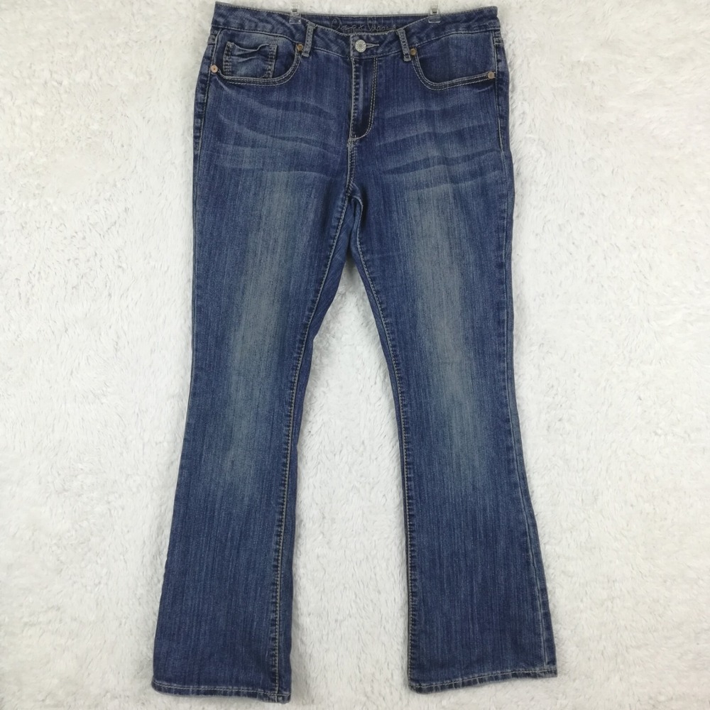 Chip & Pepper Jeans Womens Boot Cut Stella Blue Denim Medium Wash Mid Rise 32